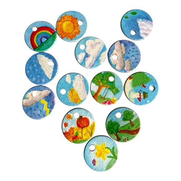 Perpetual Home Calendar Wooden Lot From Jennifer Waldorf - Picture 3 of 7